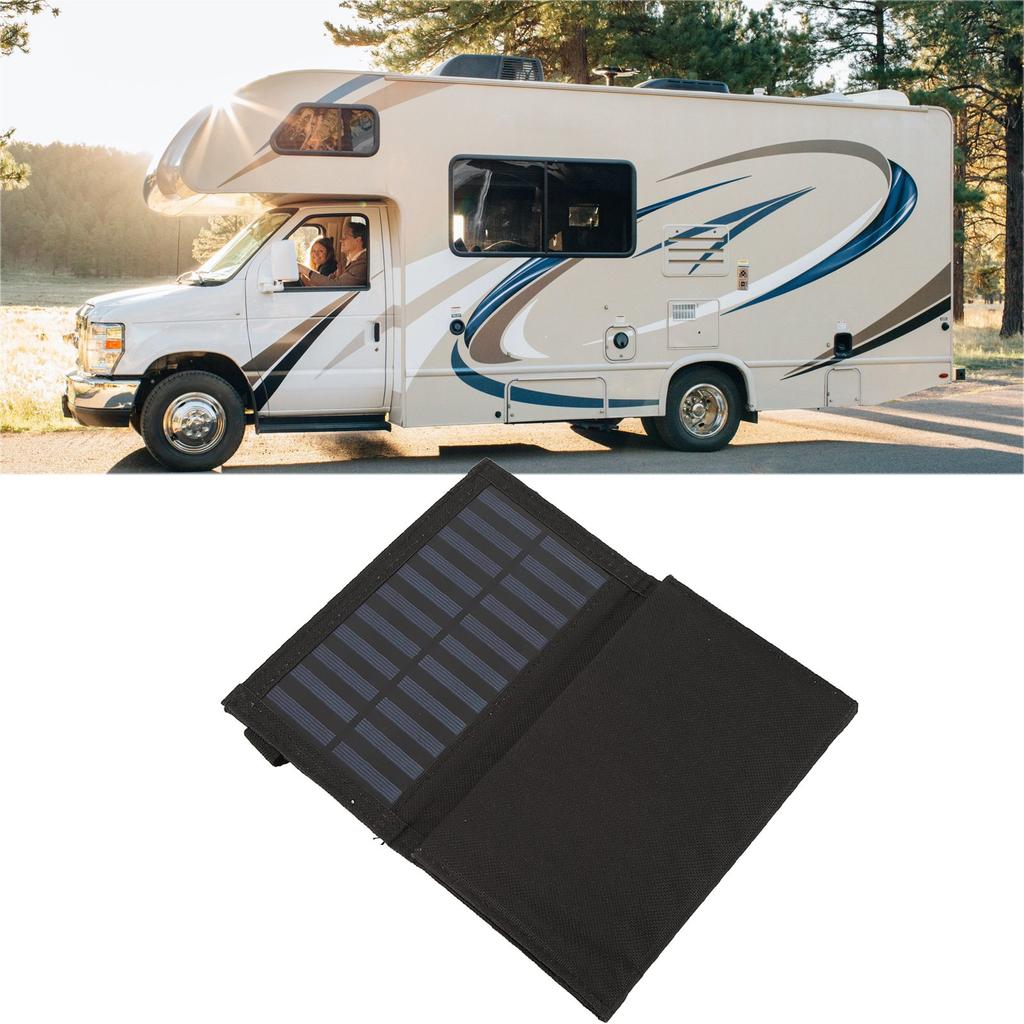 Folding Solar Panel with USB Port 5.5V 20W Monocrystalline High Efficiency IP65 Waterproof for Outdoor Camping
