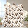 1Pc Boho Sunburst Print Soft Flannel Throw Blanket For Couch Bedroom Living Room Home Decor