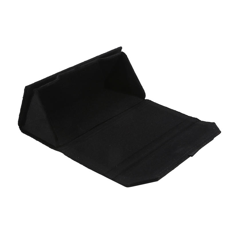 1PC Velvet Triangle Folding Glasses Women Case Elegant Sunglasses Case Purse Hard Men Elegant Reading Glasses Box