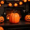 Seasonal Fall Accent Piece with Realistic Ridges and Curved Stem, Harvest Styling for Shelves, Entryway Tables, Trays, and Windowsills