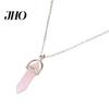 Chain Pendant Necklace Faux Crystal Stone Decorative Women Metal Jewelry Accessories Fashion