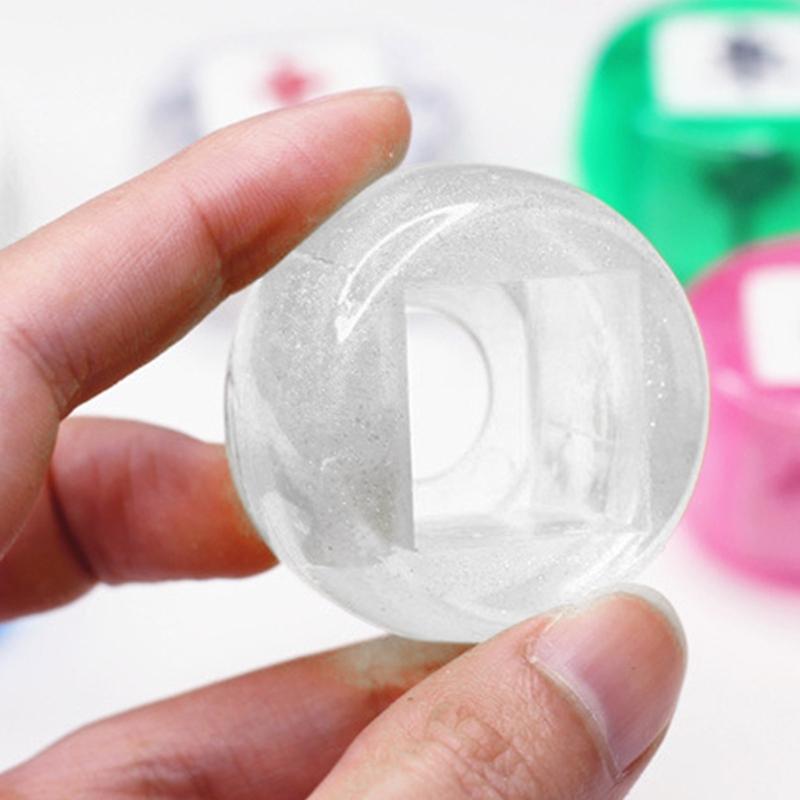 Acrylic 6 Sided Round Corner Dices Chinese Mahjong Role Playing Dices for Table Game, Classroom Teaching Easy to Use