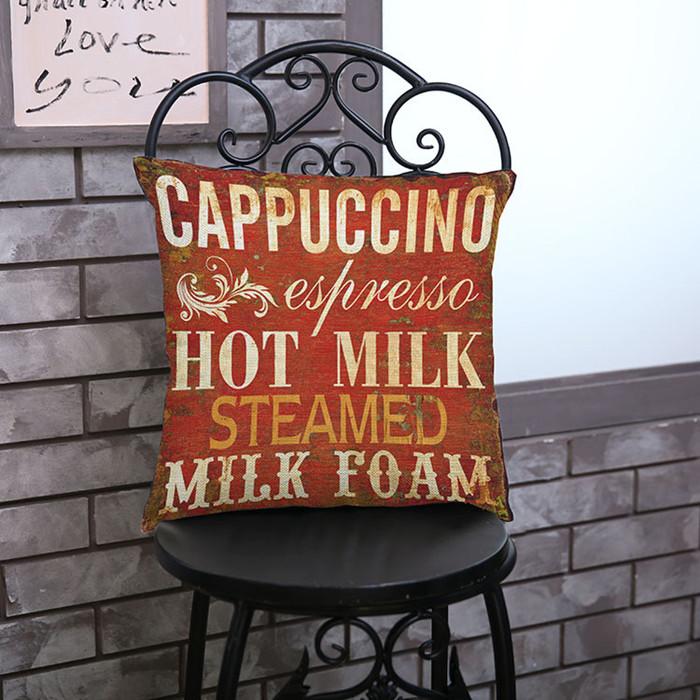 Vintage Letters Pattern Living Room Decoration Cushion Cover Love Greetings Creative Punk Pop Style Throw Pillow Case Cojines