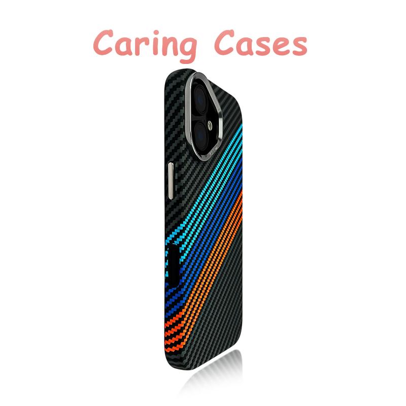For iPhone 17 Pro Max Case Black Carbon Fiber Texture Matte Business Luxury Hard Shell Compatible with iPhone 16 15 14 13 12