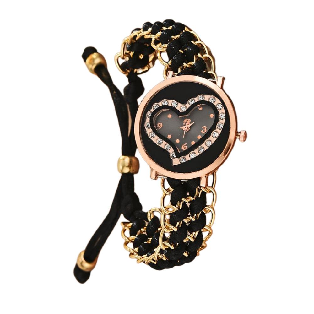 New Fashion Women Watches Knitting Rope Chain Winding Analog Quartz Wrist Watch Simple Ladies Casual Clock Relogio Feminino