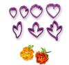 Peony Flower + Leaves Cookie Cutter Set