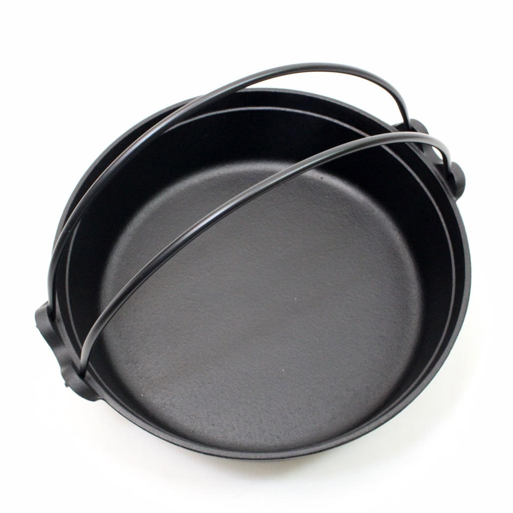 Castle Enterprise (Asahi) Iwate Prefecture Traditional Craft Nanbu Ironware Multi-purpose Pot (Gas/IH Compatible) 26cm with Wooden Lid