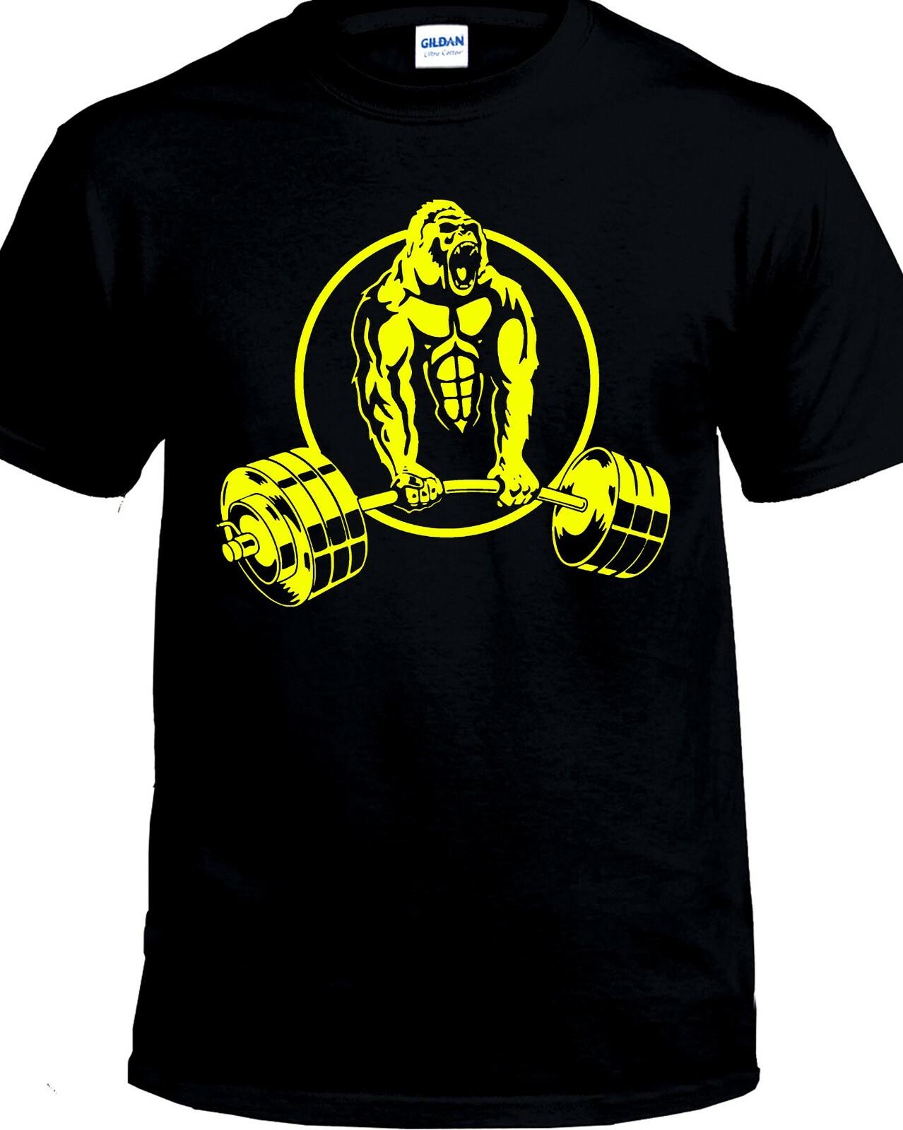 Gorilla Gym Weight Lifting workout T-shirt S разноцветный