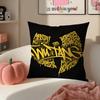 Hip Hop American Music Brand WWu Clan Tangs Cushion Cover Pillowcase Short Plush Invisible zipper Room Sofa Cushion Cover