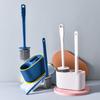 3-in-1 Long-Handled Toilet Brush Set with No Dead Corners - Wall-Mounted Bathroom Cleaning Brush