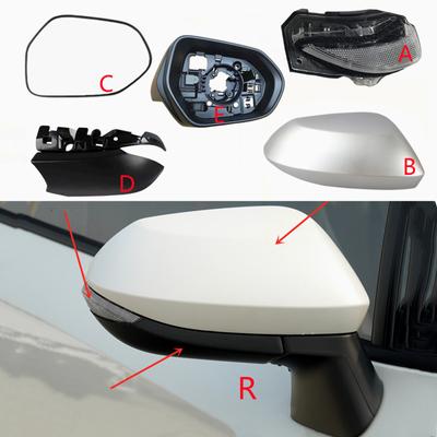 For Toyota Corolla Altis -2022 Rearview Mirror Glass Lens Side Rear View Frame Shell Lower