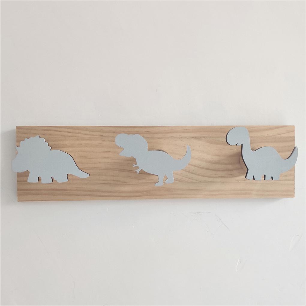 Dinosaur Coat Hooks Suitable For Any Decor Easy To Install Wood Decorative Animal Dinosaur Wall Hook