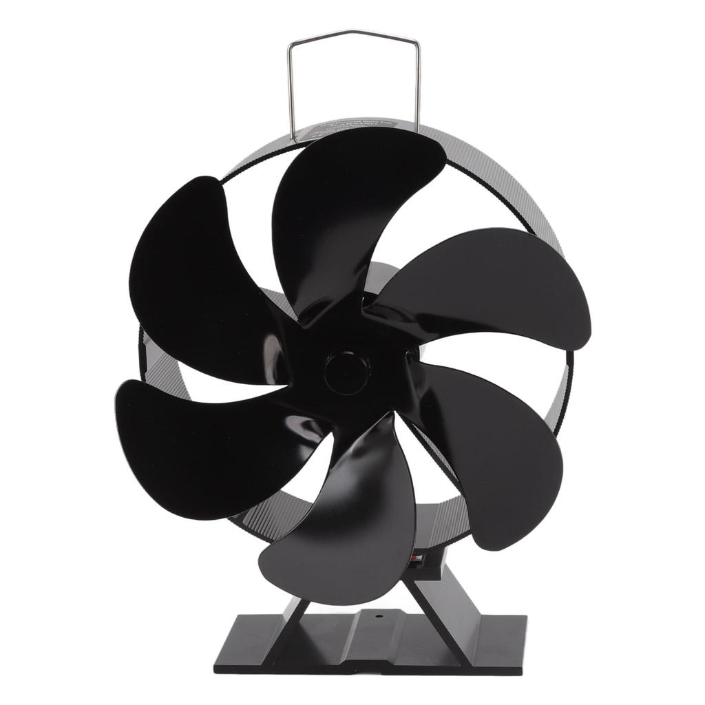 6 lopatkový ventilátor ke krbu Termoelektrický modul Ventilátor na dřevo Teplo poháněný Vzduch pro spalování dřeva