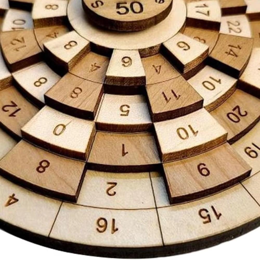 Classic Number Number Puzzle Difficult Math Game Brain Teaser Toy Wooden Puzzle Mind Game