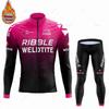 2026 Winter Velvet Warm Cycling Clothing Suit Set Wool Men Bicycle Suit Outdoor Sportswear MTB Bike Uniform Maillot Ciclisno Kit Triathlon