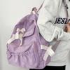 Zaino in Tela con Fiocco Grande Capacità Harajuku Studenti Borsa da Scuola Stile College Borsa portaoggetti Borsa con Spallacci in Tela