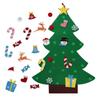 Felt Christmas Tree DIY Christmas Decorations Clearance with 25 PCS Ornaments Wall Decor for Kids Xmas Gifts Home Door