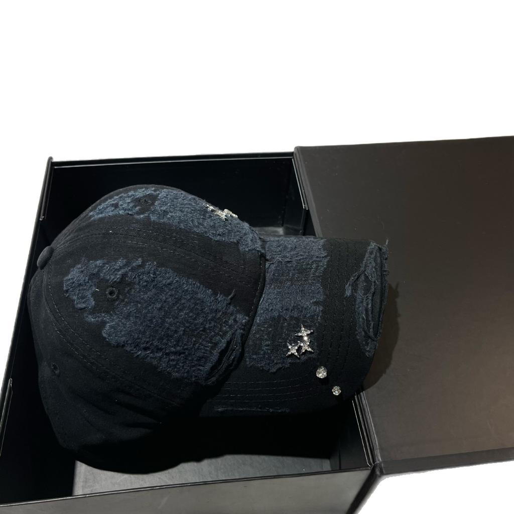 Design Heavy Industry Brushed Baseball Cap Autumn Rhinestone Cotton Versatile Trendy Brand Cap Women