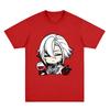 Genshin Impact Arlecchino T Shirt Fashion Unisex Harajuku Graphic Retro TShirt Unisex Anime High Quality Casual Cotton Tees Shirts