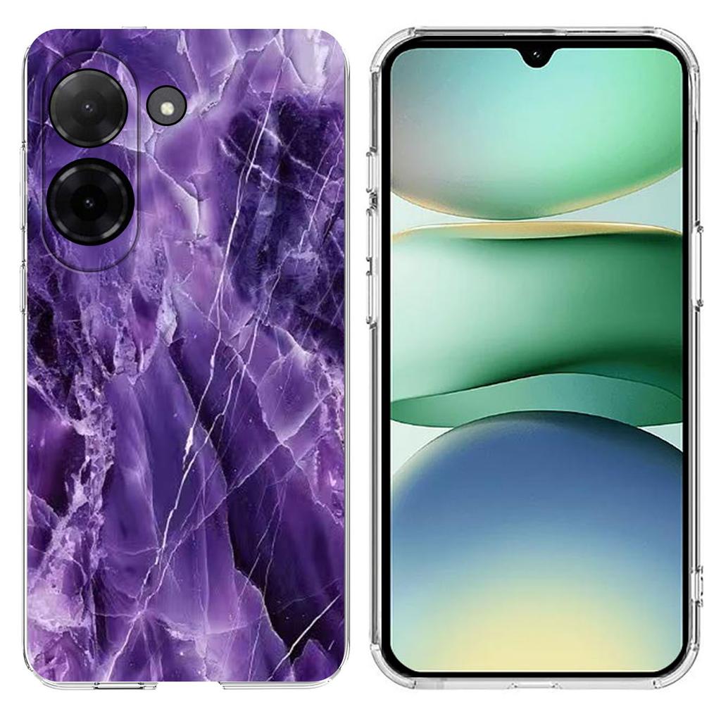 Soft TPU Case for Xiaomi Redmi A5 NFC (173.45mm) Marble Pattern Printing Phone Cover