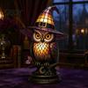 Atmosphärische Beleuchtung für Schlafzimmer Schwarze Katze Hexenhut Tischlampe, mit verträumtem lila Licht, dunkle Ästhetik Gothic Ornament Retro Halloween Ornament,