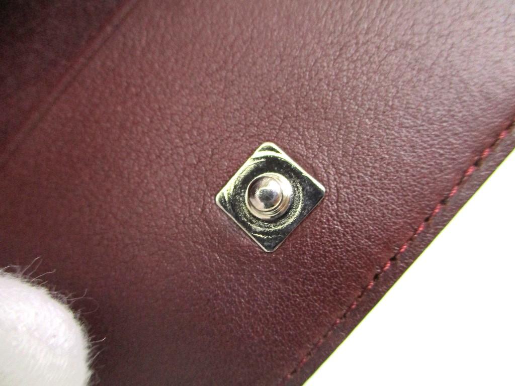 Brelocuri autentice din piele Cartier Bordeaux cu 4 poze #a571 Reconditionate