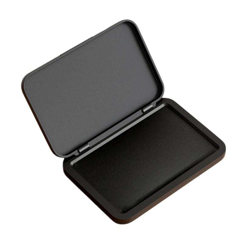 Multifunctional Business Stamp Inkpad Portable Fingerprint Inks Pad Quick Drying for Financial Contract Checks Document