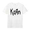 Summer Popular Man Clothes Cotton Round Neck Short Sleeve Men's T-shirt Band Rock Youth KORN Fans Clothes Loose Oversized Tops