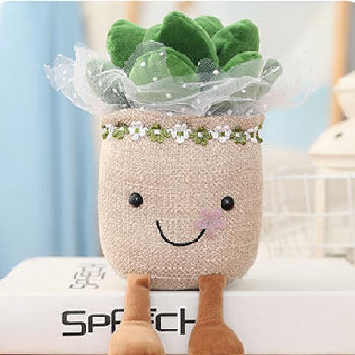 Succulent Plant Plush Doll Cartoon Potted Child Toy Room Decoration Gift Holiday