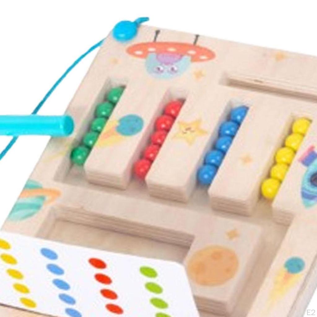 Montessori Toys Early Educational Maze Borad for Kids 1 2 3 Years Old Travel Single Player