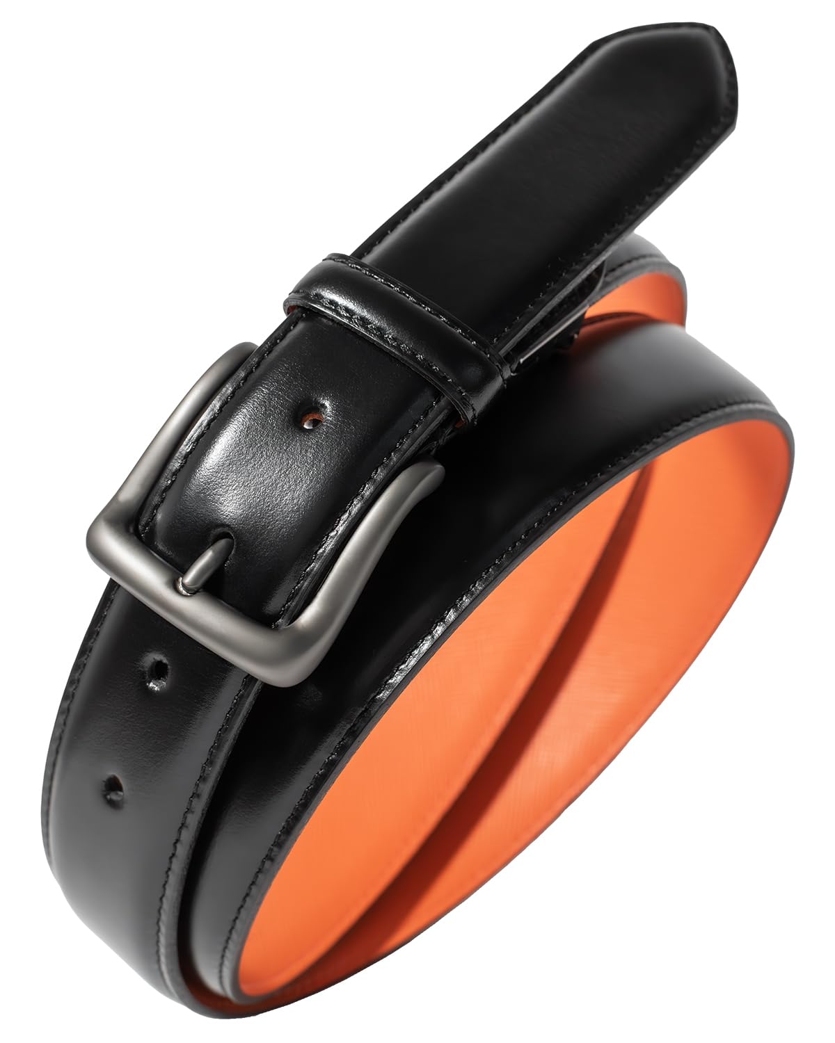 

TAVARAT Натуральная кожа Эластичный Сделано Регулируемый с Эластичная лента из кожи Химедзи Черный x Мужской ремень, 32 мм, Япония, Размер, (Матовый черный)