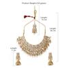 Tone Kundan Choker Necklace Earring Maangtikka & Ring Set For Women