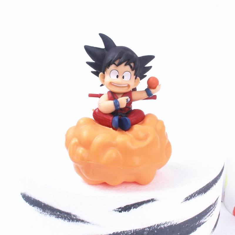 Doll Kawaii Goku Flying Nimbus Figurine Cake Topper Ornament Home Decor Micro Landscape Anime Fans Decoration Toys