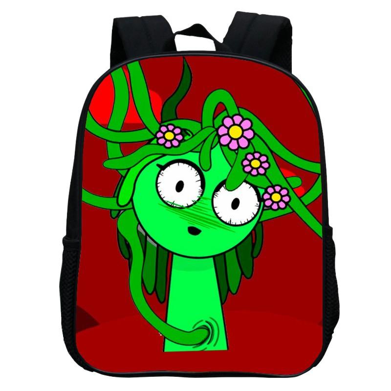 Printed Rhythm Box Kindergarten Bag, Cartoon Sprunki 12-Inch Backpack Lightweight Boys And Girls