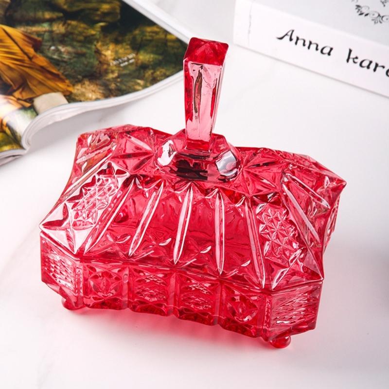 Pot à bonbons en verre cristal épais avec couvercle hermétique Distributeur de bonbons Parfait pour conserver Noix Thé Café et Décorations de cuisine