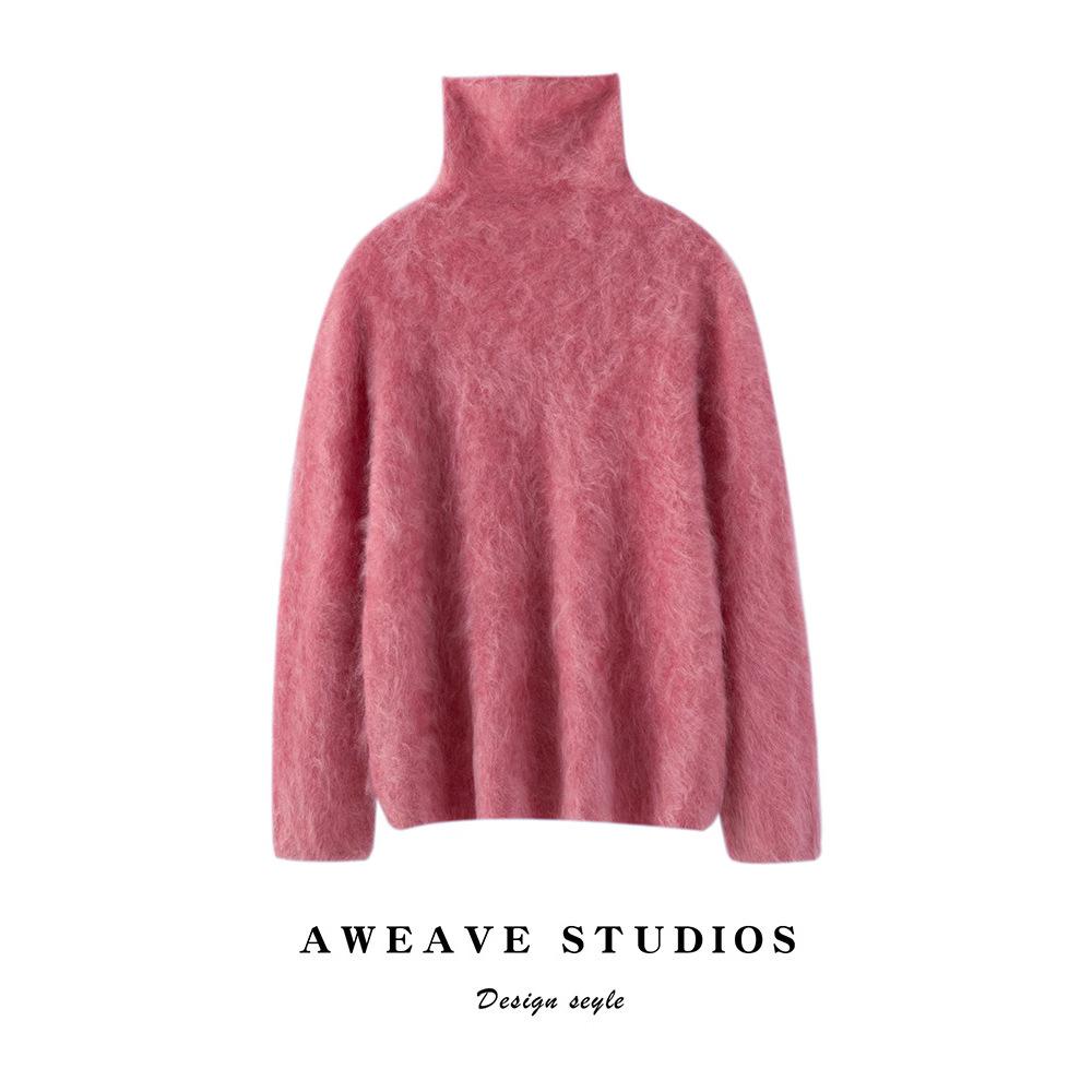 

Autumn/Winter 100% Pure Cashmere Women s Turtleneck Knit Sweater Medium верблюд