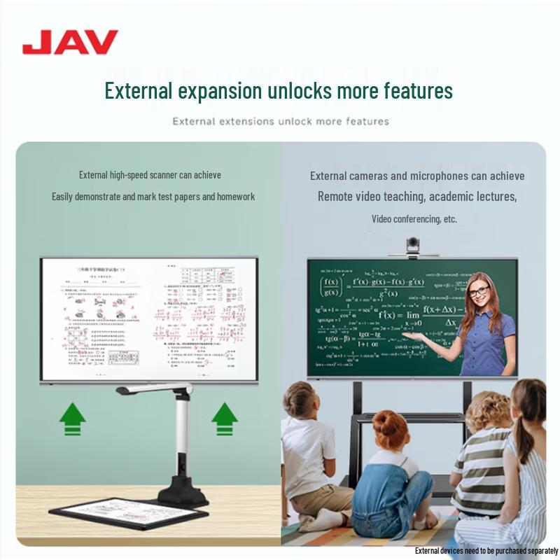 JAV 85-inch Interactive Smart Whiteboard Display (CN version)