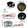 ACROPIX Car Speaker Tweeter High Frequency Stereo Tweeter Audio Speaker for Car Truck Plastic Gold Tone 2pcs