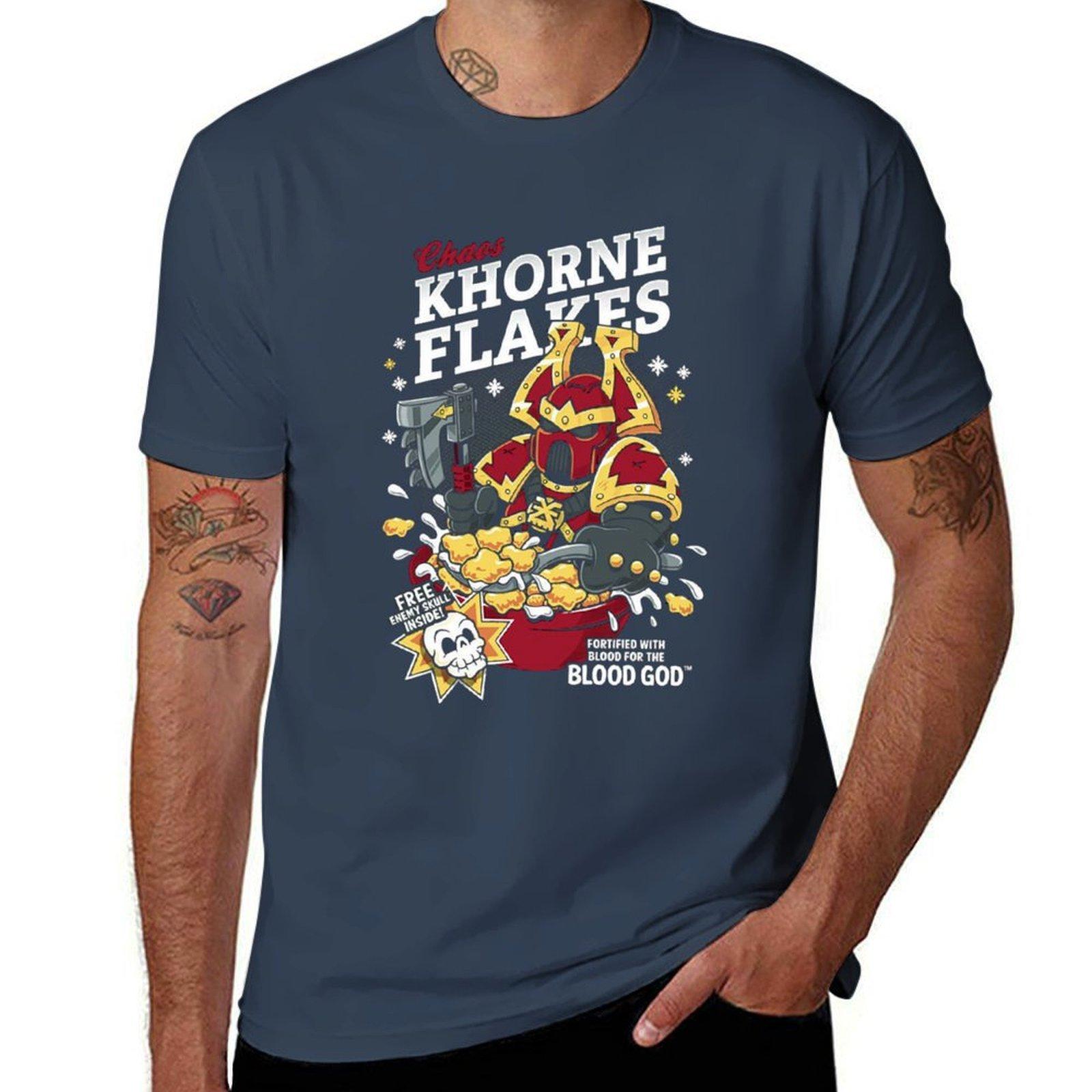 

Футболка Chaos Khorne Flakes базовая футболка футболка мужская дизайнерская смешные футболки мужчина Футболка S