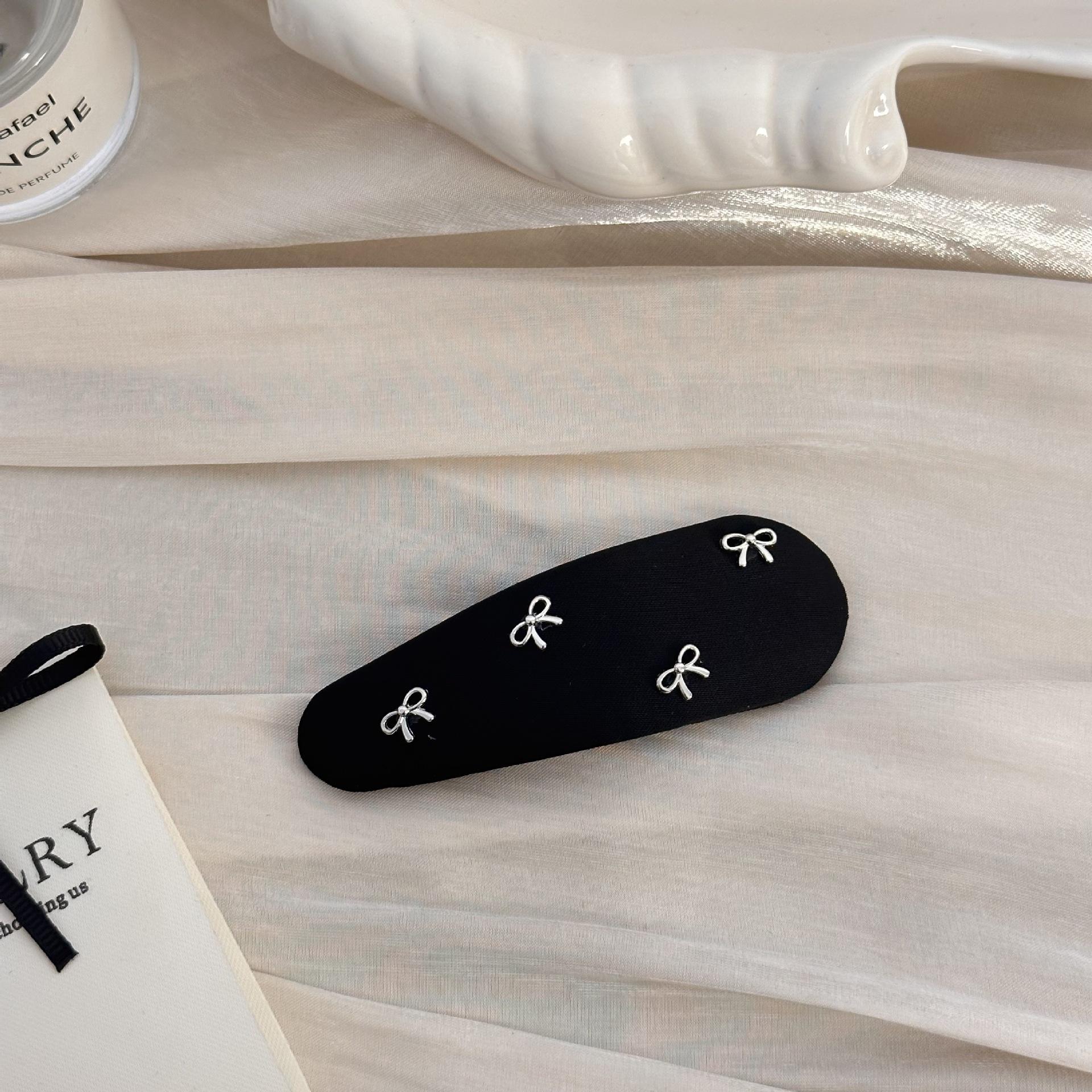 

Elegant Water Drop BB Clip, Bangs Clip, Silver Bow Patch Hair Clip, Side Clip 1PC