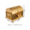 KOGB Antique Treasure Retro Chinese with Large Jewelry Treasure Small Item Pirate Treasure Desktop Perfect for Events and Gifts Chest, Alloy, Style,