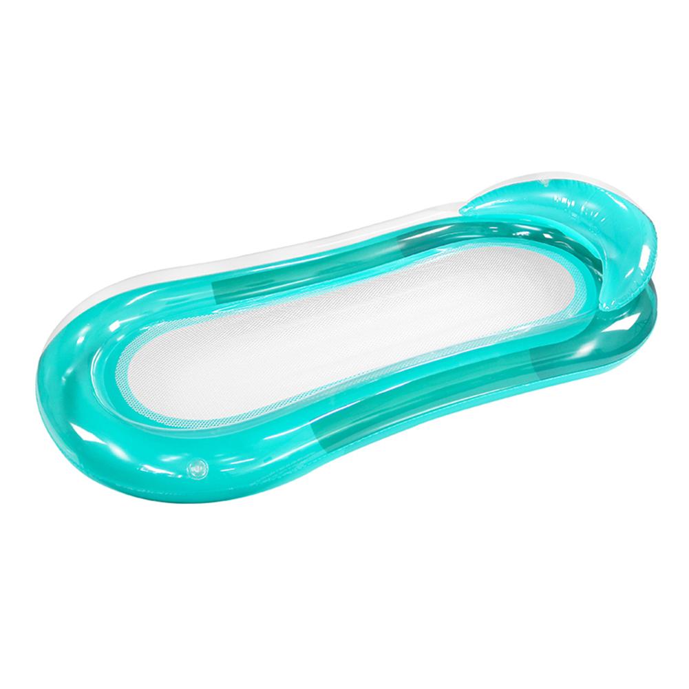 PVC Wasserhängematte Faltbare Aufblasbare Hängemattenliege Auslaufsicheres Ventil Wasserdicht Verschleißfest Schwimmbad Zubehör