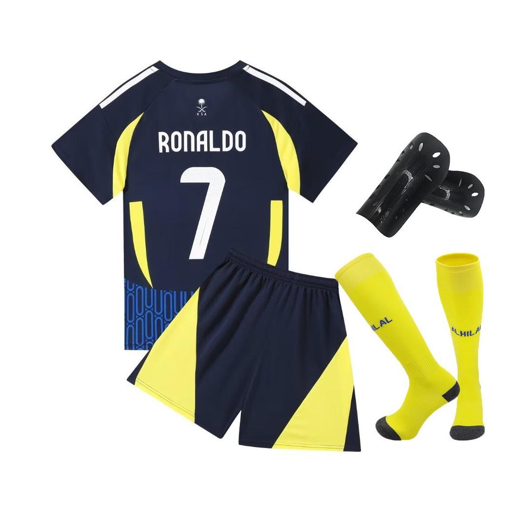 24-25 Riyadh Away No. 7 Club Football Jersey Children'S Clothing Adult Set Size 14-3Xl