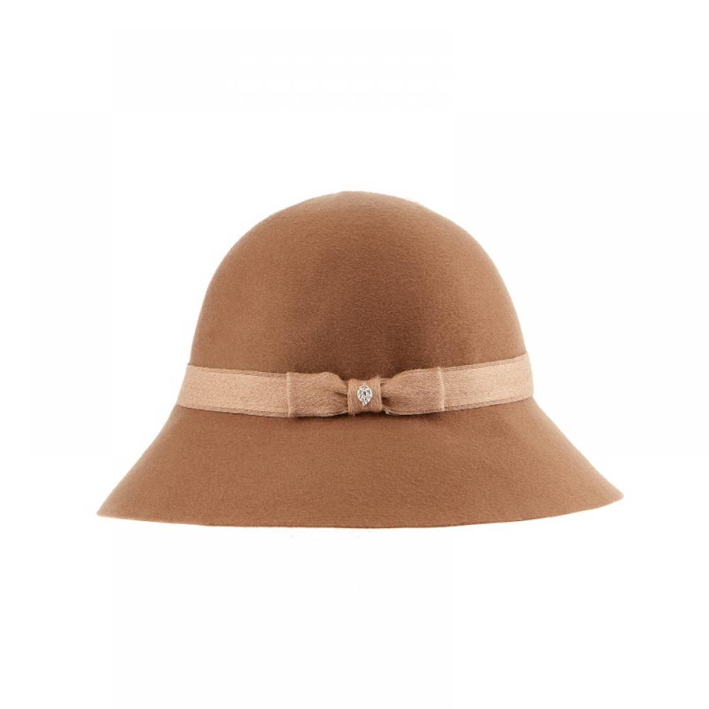 Helen Kaminski Hat51464 Ca Alfreda 9 Camel Ribbon Cashmere Bucket Hat