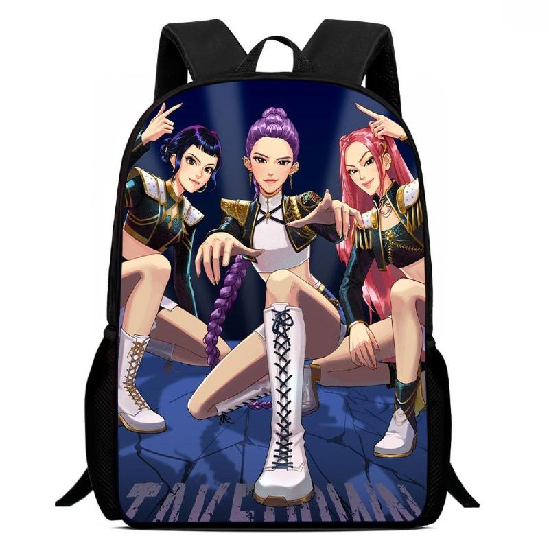 Neue Kpop Hexenjägerin Mädchengruppe Schultasche High-Definition-Druck Lässiger grenzüberschreitender leichter Rucksack