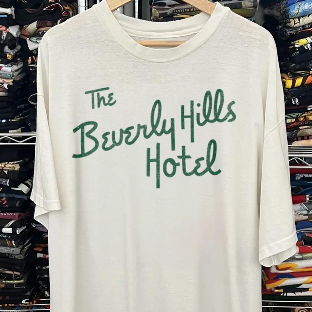 Beverley Hills Script - Promo T-Shirt White XXL