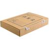 Qixin A4 Kraft Paper File Storage Box, 700g Pure Wood Pulp, 10-Pack.