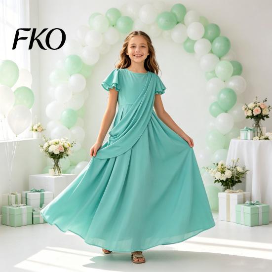 Vestito Accappatoio Azzurro Cielo Statua della Libertà per Bambini Adulti, Costume di Halloween Romano Donna Ragazza con Tiara e Torcia, Patriottico 4 Luglio