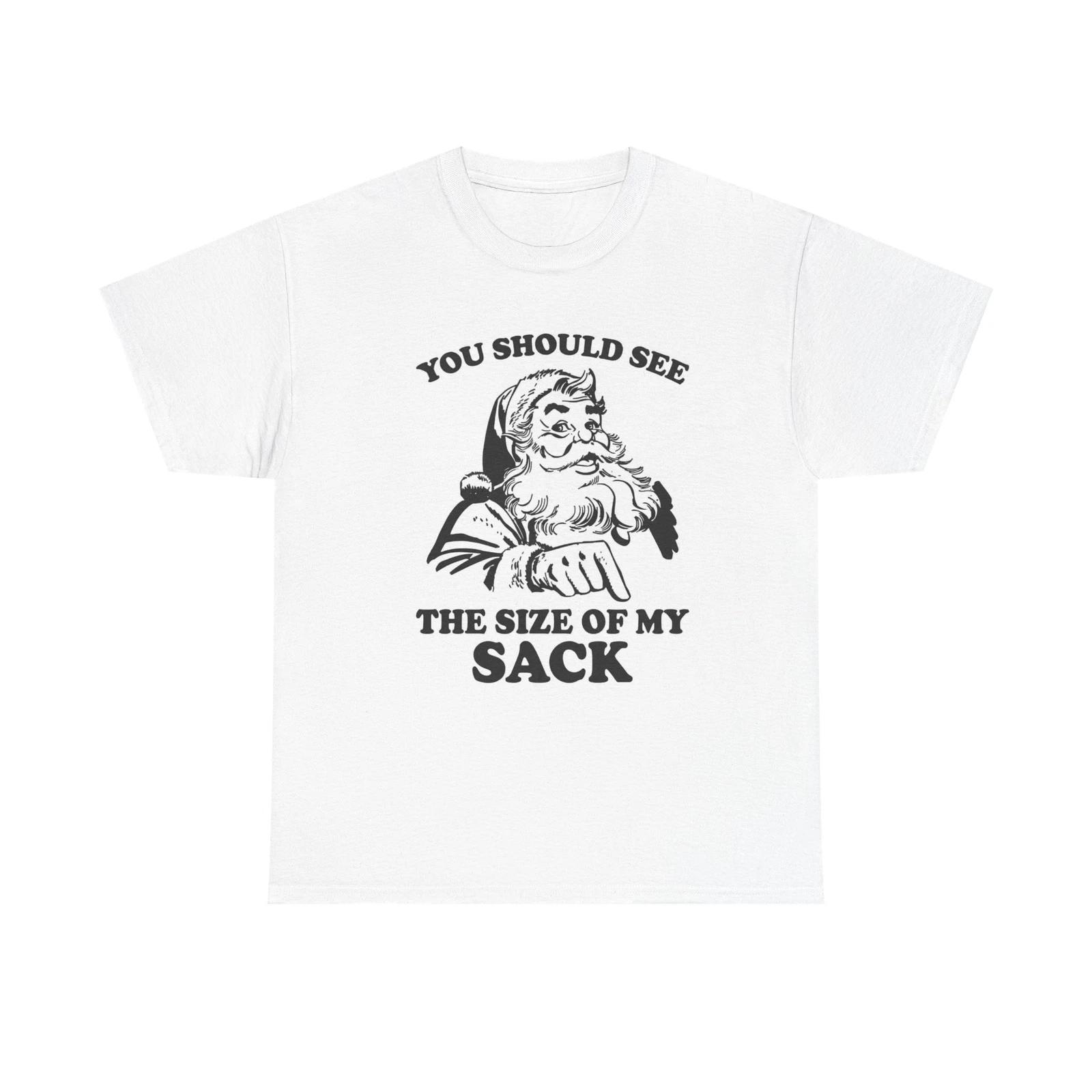 Men s and Women s T-shirts Santa s Sack Graphic XL