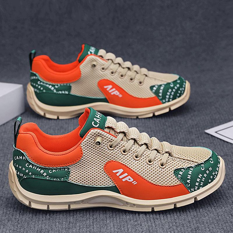 Summer Breathable Men's Sneakers Versatile Fashion Mesh Casual Shoes New Comfortable Low-top Soft-soled Vulcanized Shoes 2026